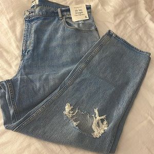Abercrombie 90s Ultra High Rise Straight Jeans